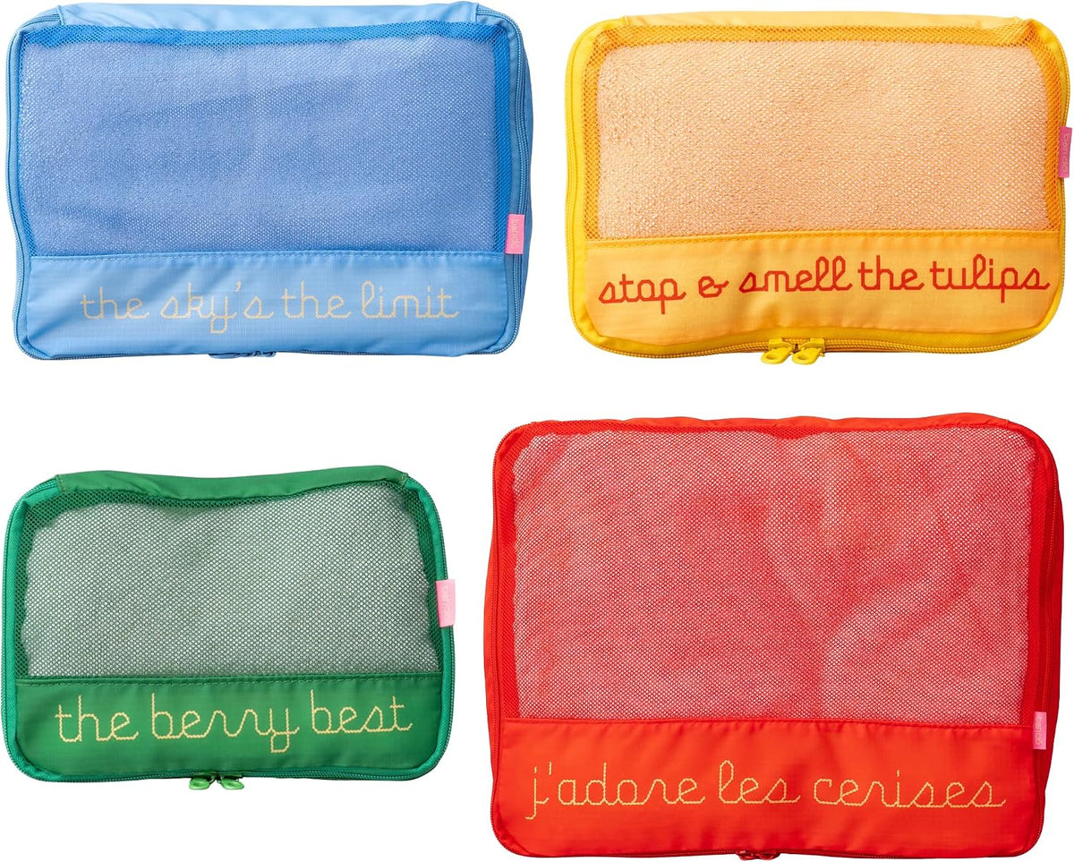 Ban.Do Packing Cube Set of 4, Colorblock Fruits
