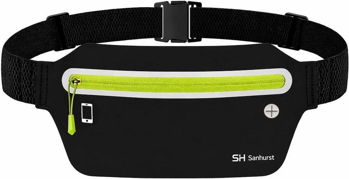 Running Belt – Slim No Bounce Lightweight Sweat Water Resistant Waist Pack