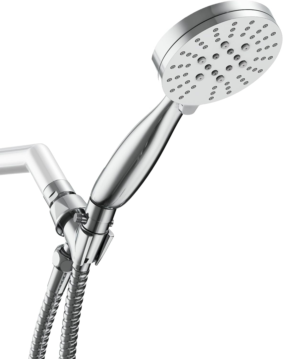 Hammerhead Metal 3-Spray Shower Head Handheld High Pressure Extra Long Hose