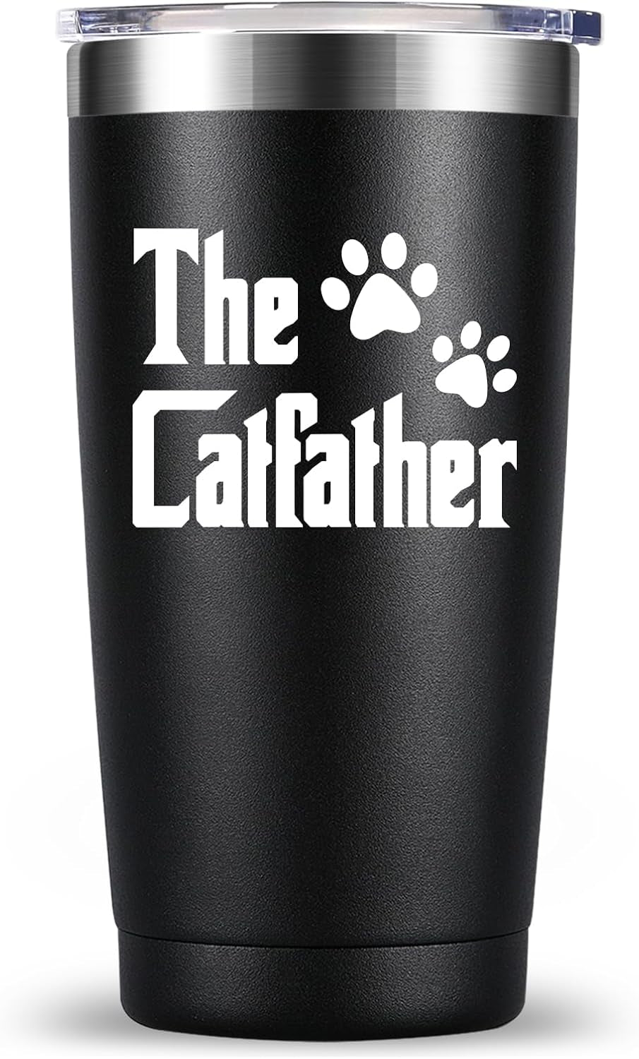 The Catfather Cat Dad Gifts for Men 20Oz Stainless Steel Tumbler