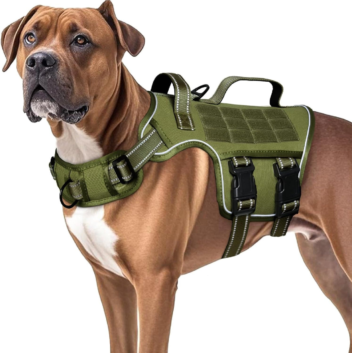Dog Harness for Large Dogs, No Pull Tactical Vest with Front Clips