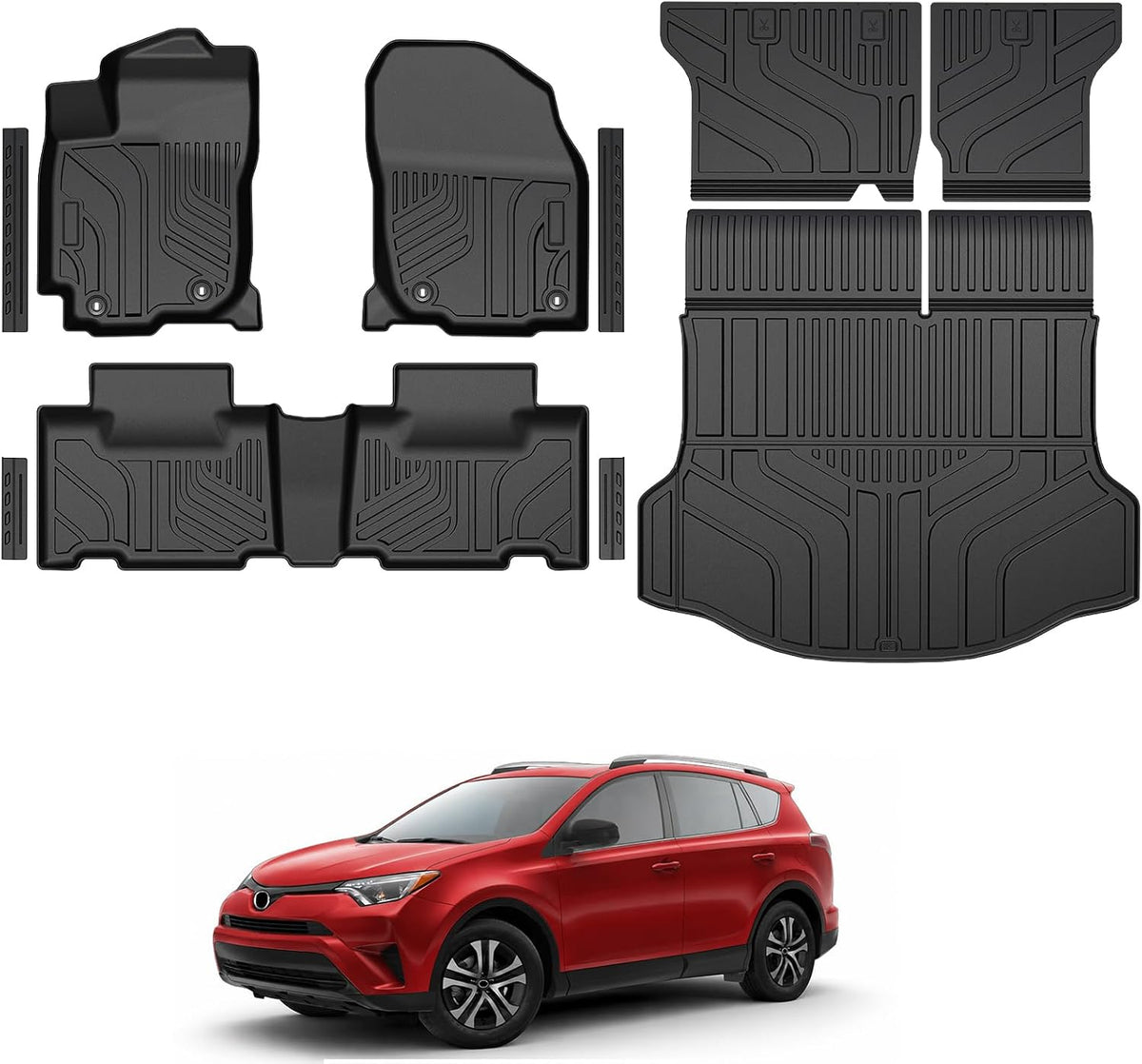 Floor Mats for 2013-2018 Toyota RAV4 Gas Accessories