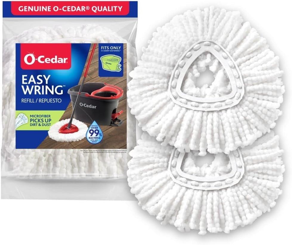 O-Cedar Easywring Spin Mop Head Refill (Pack of 2)