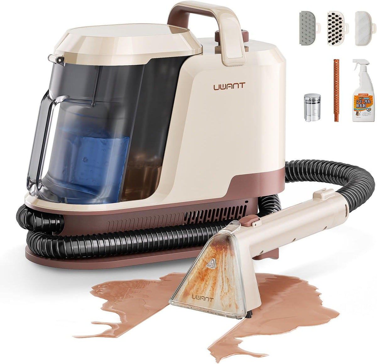 Uwant 22Kpa Carpet Cleaner Machine with Odor Eliminator Stick Set of 1