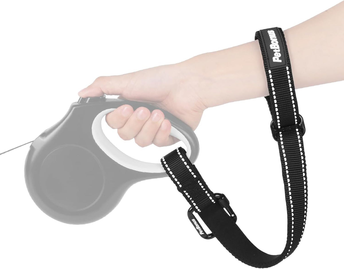 Petbonus Dog Leash Wrist Strap with Lockable Clip for Dog Retractable Leash