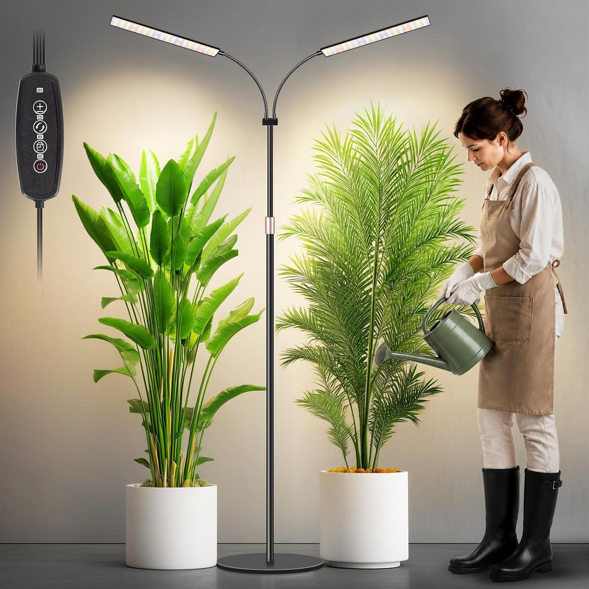 LBW Grow Lights for Indoor Plants, 75" Tall Full Spectrum Plant Grow Light