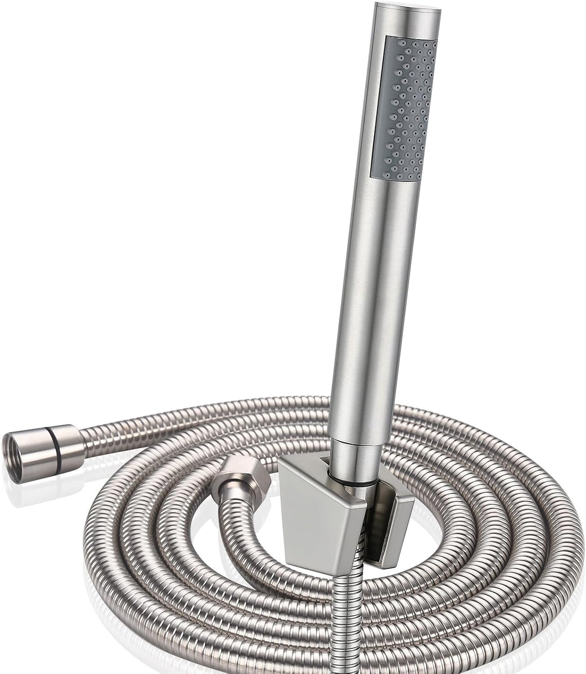 3-Piece Handheld Shower Wand with Long Hose – Brushed Nickel