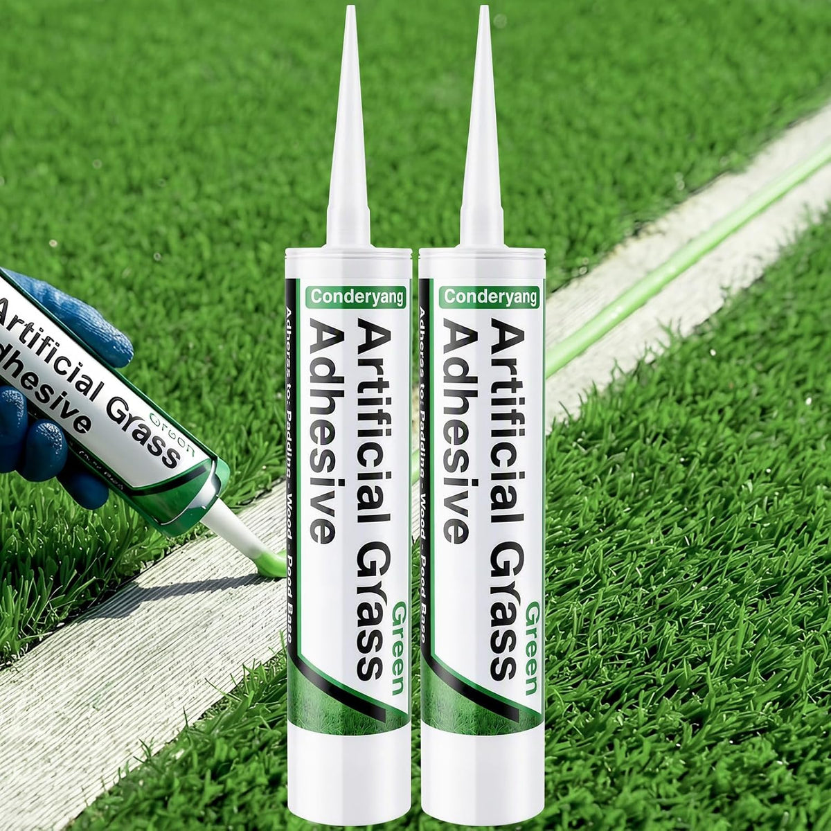 2 Tube of Turf Glue for Artificial Grass, 10 Oz, (No Caulk Gun)