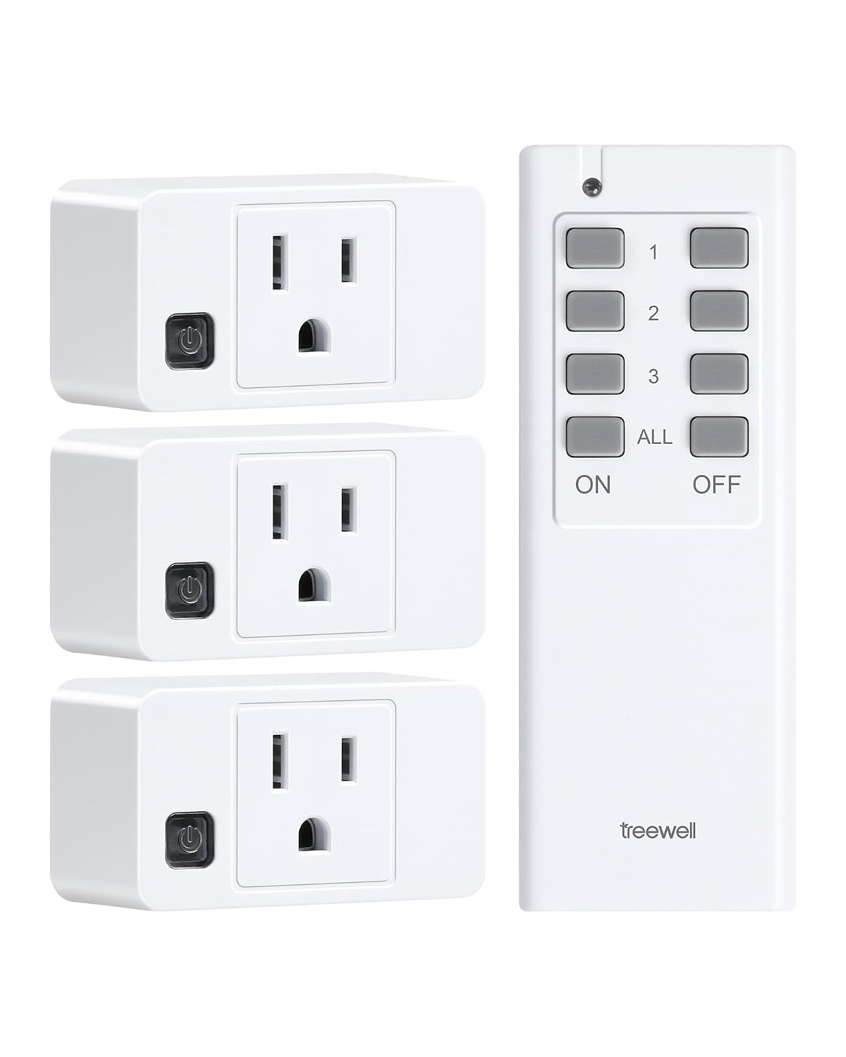 Remote Control Outlet with All On/Off Switch, 200FT Long Range