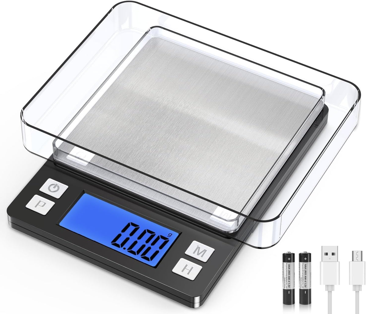 BOMATA 0.01G Small Digital Gram Scale, Upgraded 1Kg Jewelry Scale