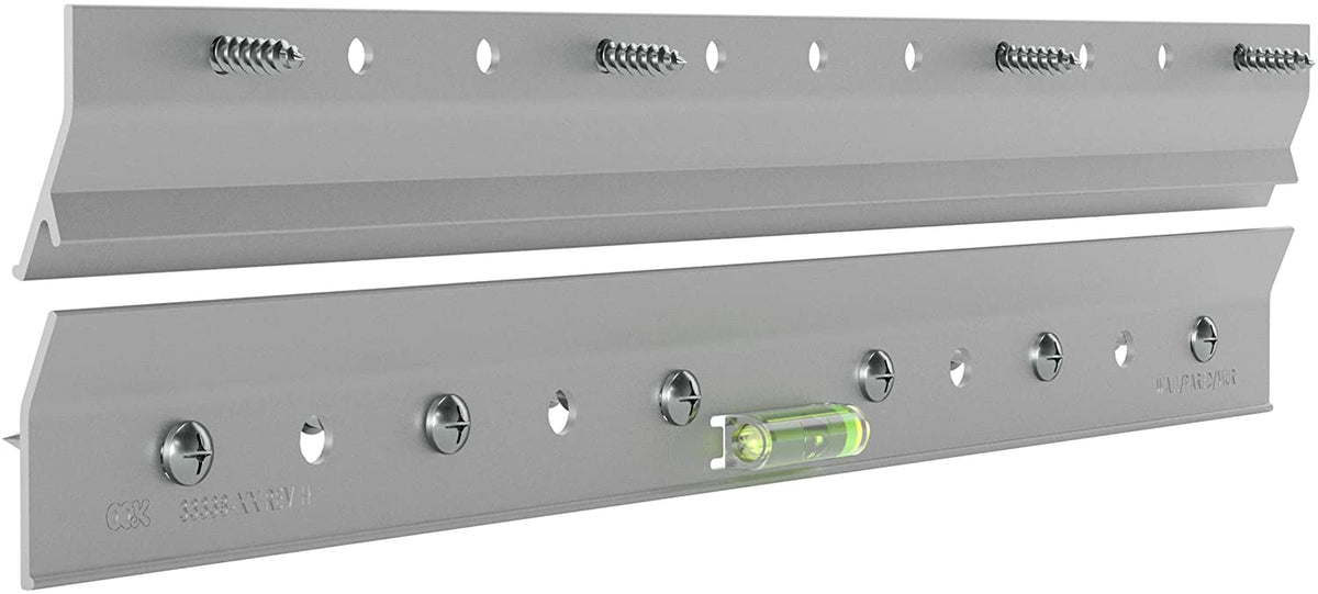 OOK French Cleat, Picture and Mirror Hanger with Hardware, 100Lb, Aluminum, 533208