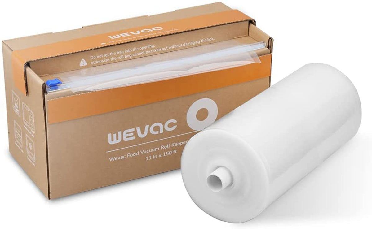 Wevac Vacuum Sealer Bags for Food, 11"X150' Roll, Fits Food Saver Machines
