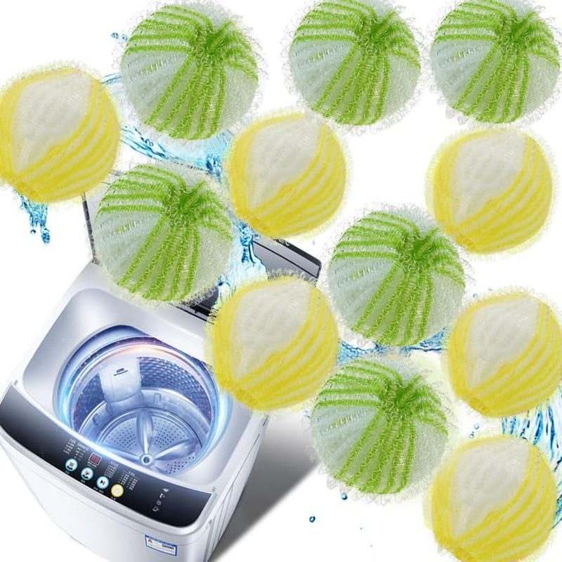 Pet Hair Remover for Laundry, 12 PCS Reusable Fur Catcher Balls