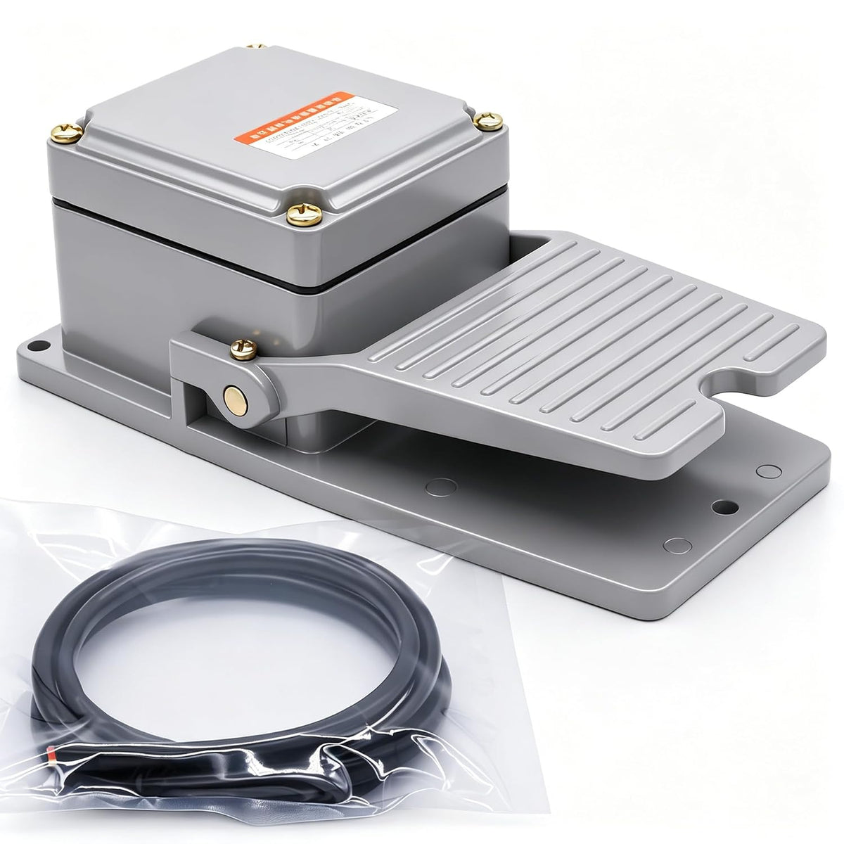 Twidec/Ac 380V 15A Heavy Duty Foot Switch SPDT NO NC Electric Pedal Momentary Foot Pedal Switch LT-3