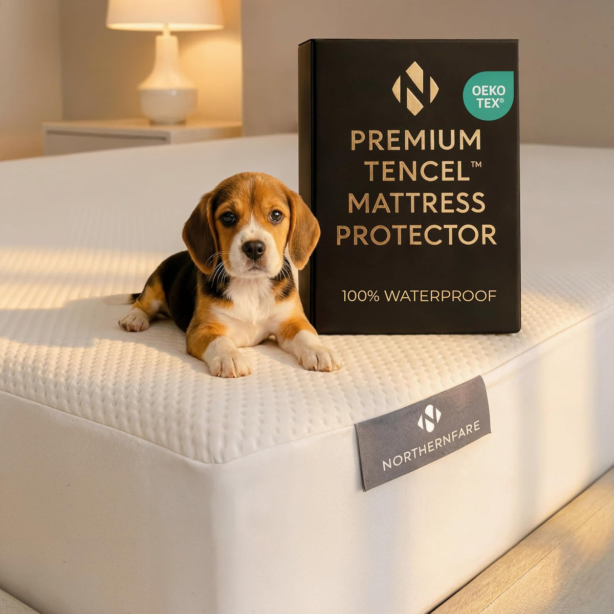 Queen Size Mattress Protector, Cooling Tencel Cover, Waterproof, Breathable