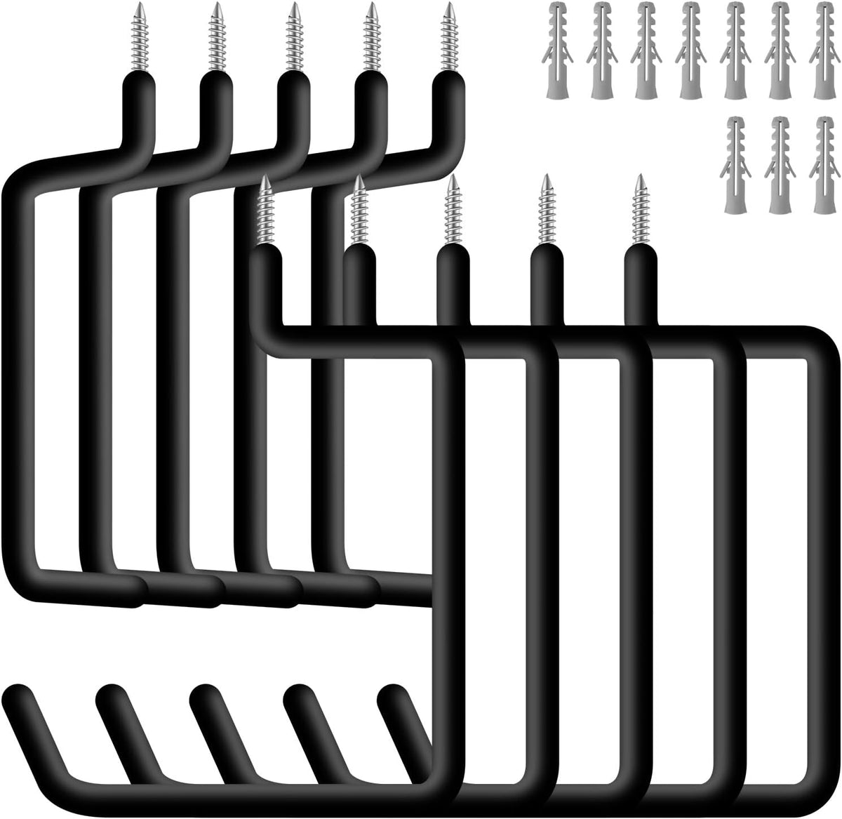 10 Pcs Ladder Hook Screw in Storage Hanger for Garage Wall