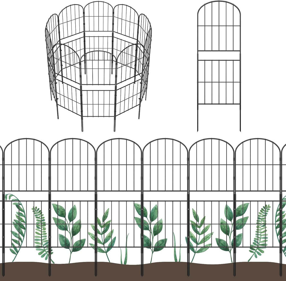 Decorative Garden Fence Fencing 36In (H) X 10Ft (L) Animal Barrier for Dog