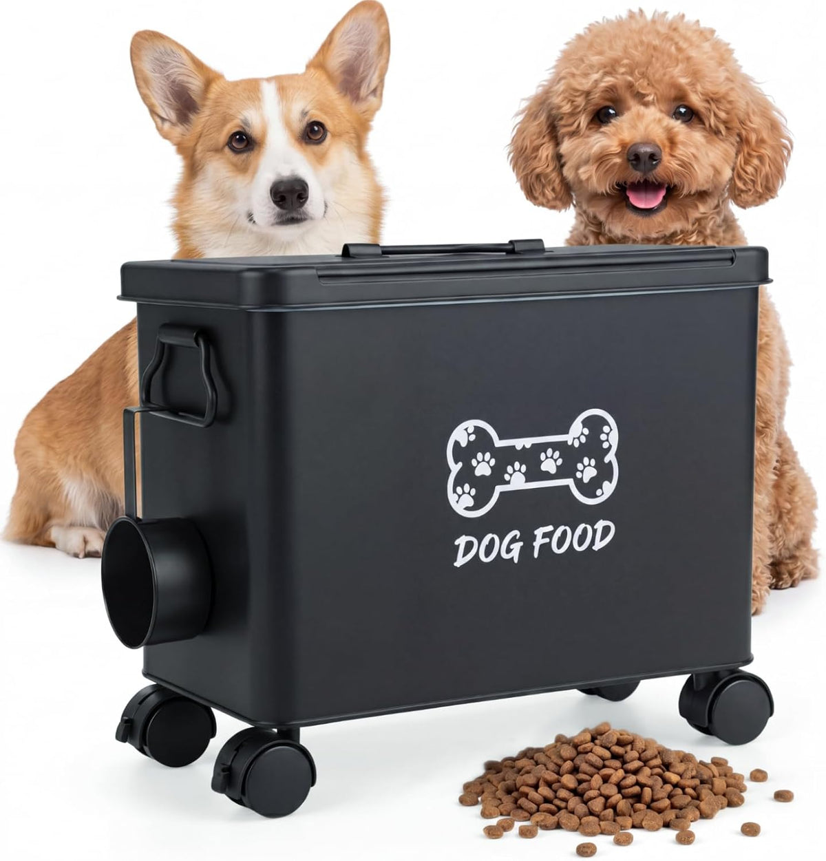 Moxweyeni Dog Food Container Dog Treat Bin 13 Lb