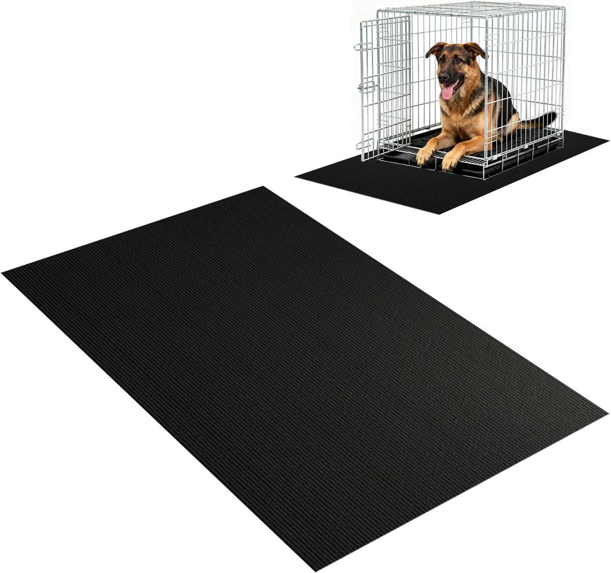 Pet Crate Floor Protection Mat, Mat for under Dog Crate, 31.5" X 43.3" XXL Cut to Fit Design Washable Floor Covering Reusable Waterproof Non Slip Rug Whelping Pad for Pet (Xx-Large)