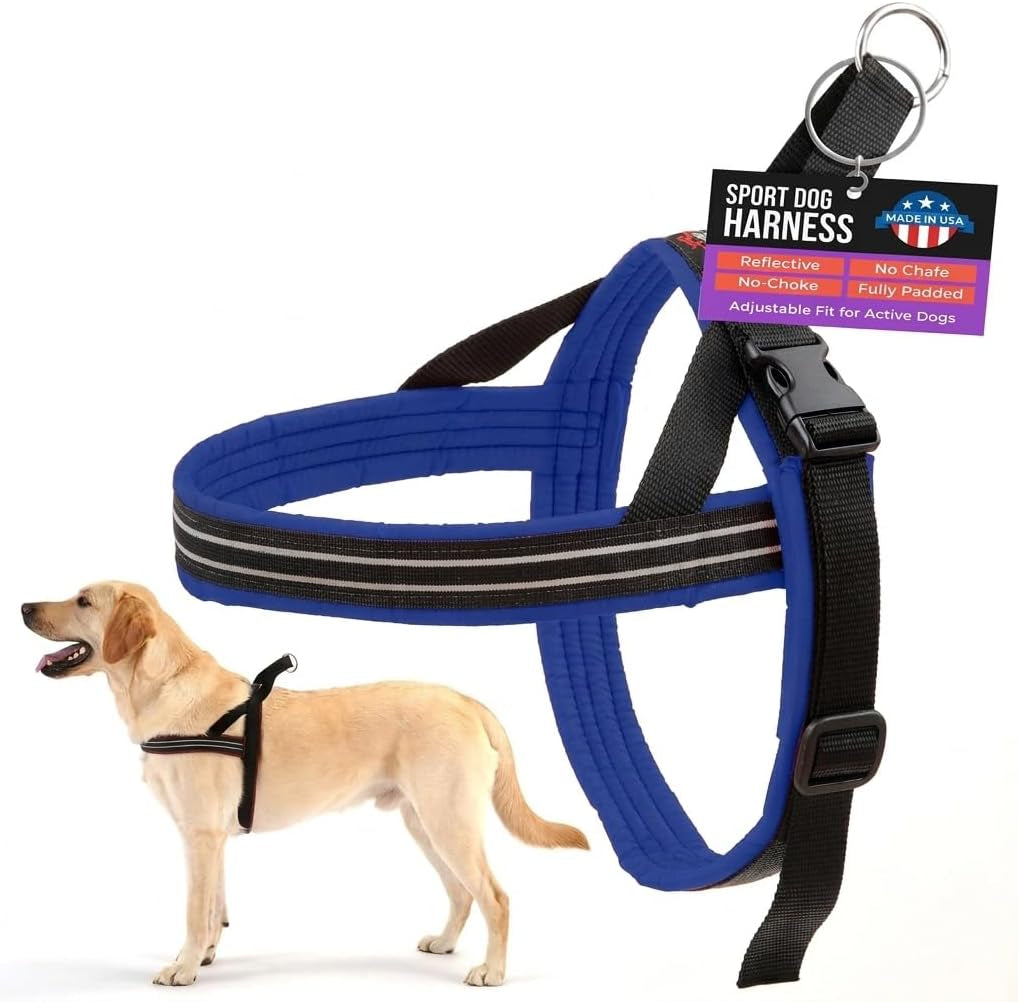 Comfortflex No-Choke Sport Dog Harness, Small/Medium, Mariner Blue