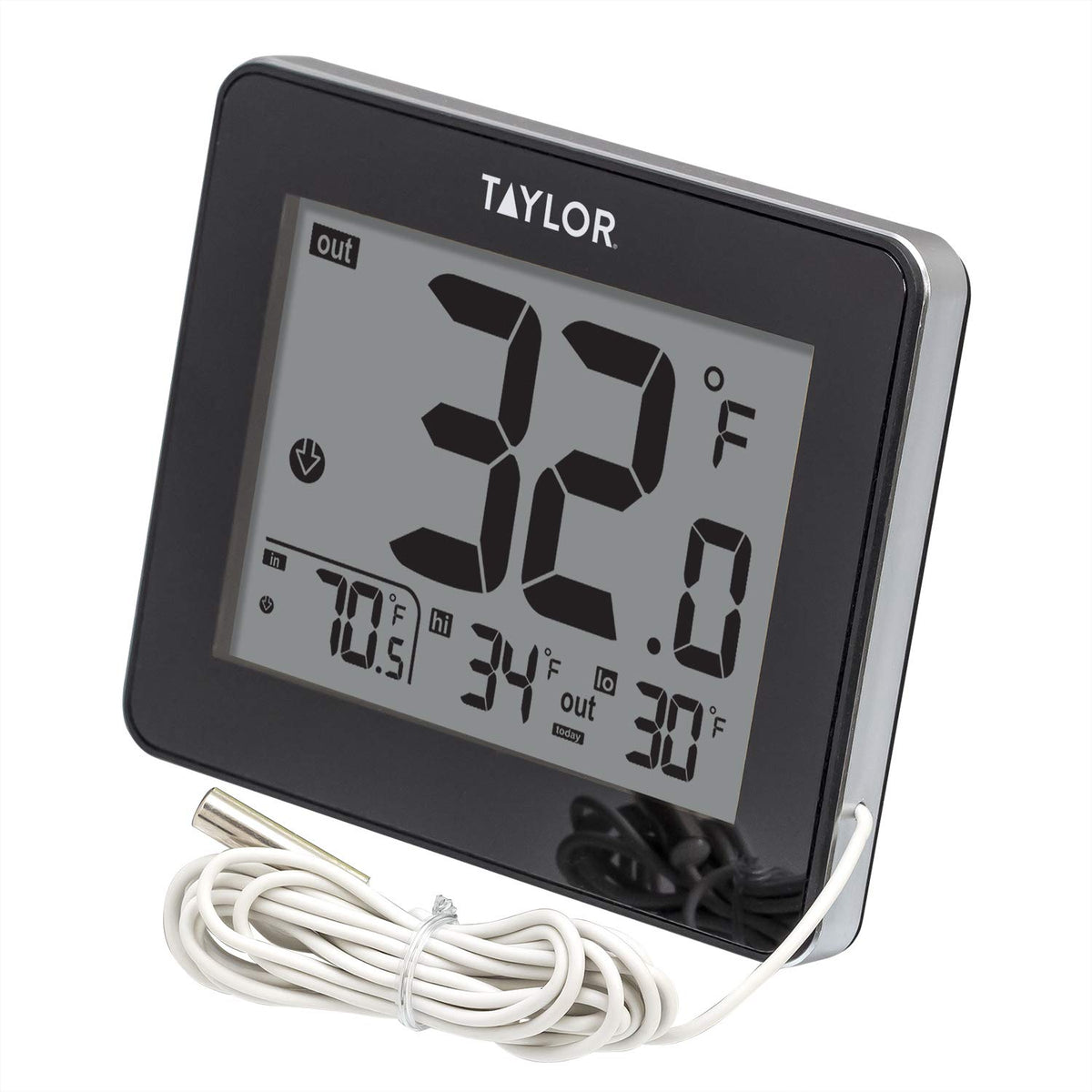 Taylor In/Out Thermometer and Hygrometer with 10 Ft Wired Probe
