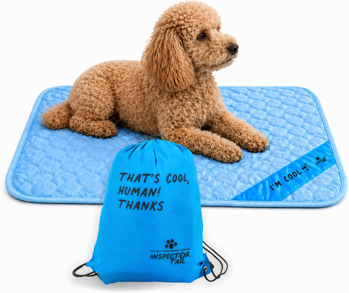 INSPECTOR TAIL Dog Cooling Mat, Indoor & Outdoor, Medium Self Cooling Pad