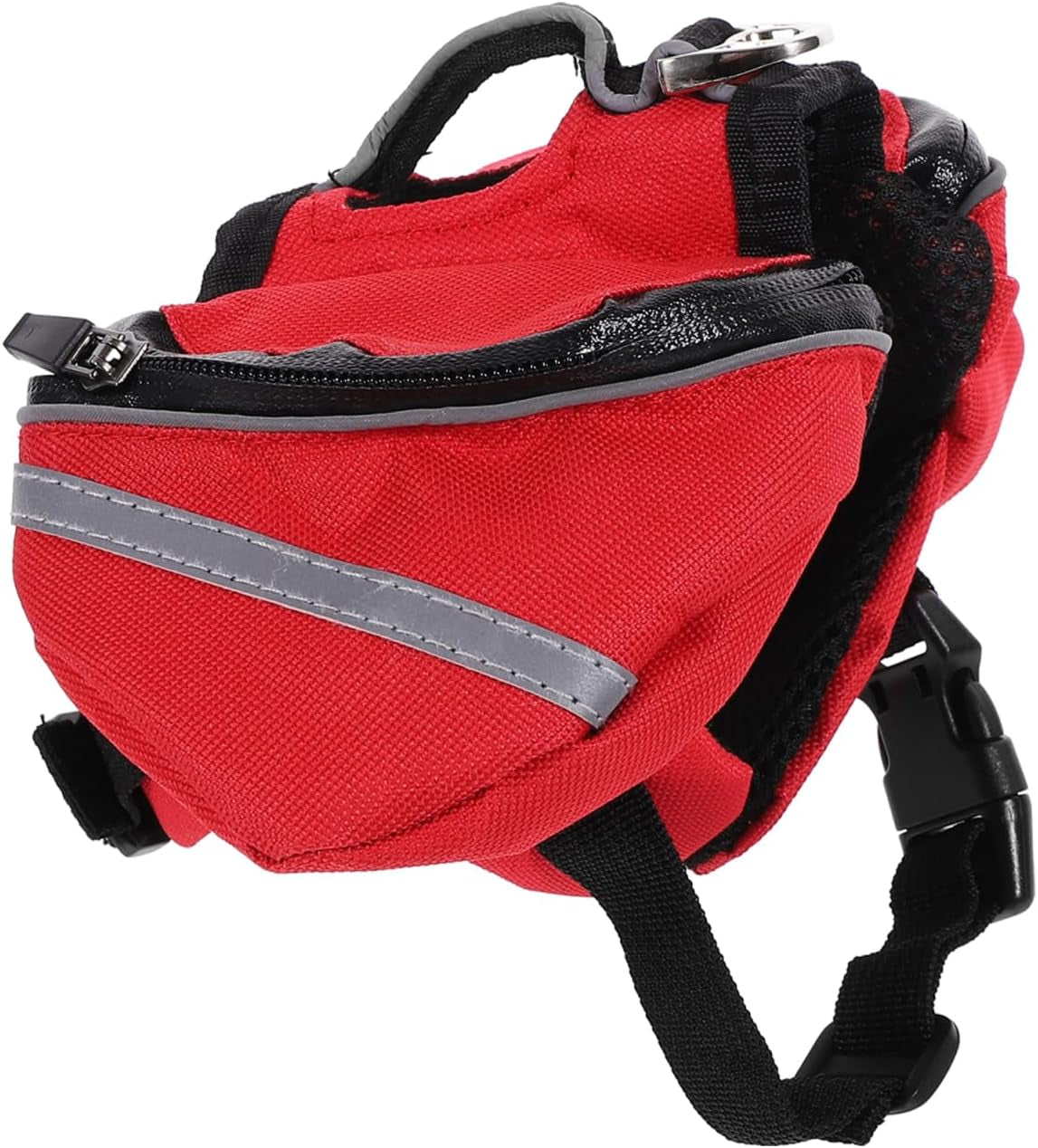 SUPVOX Dog Backpack Harness Xs Pet Dog Puppy Sports Pack for Hiking Camping and Travel Breathable Outdoor Saddlebag with Rear Leash Hook Reflective Band and Dual Side Pockets