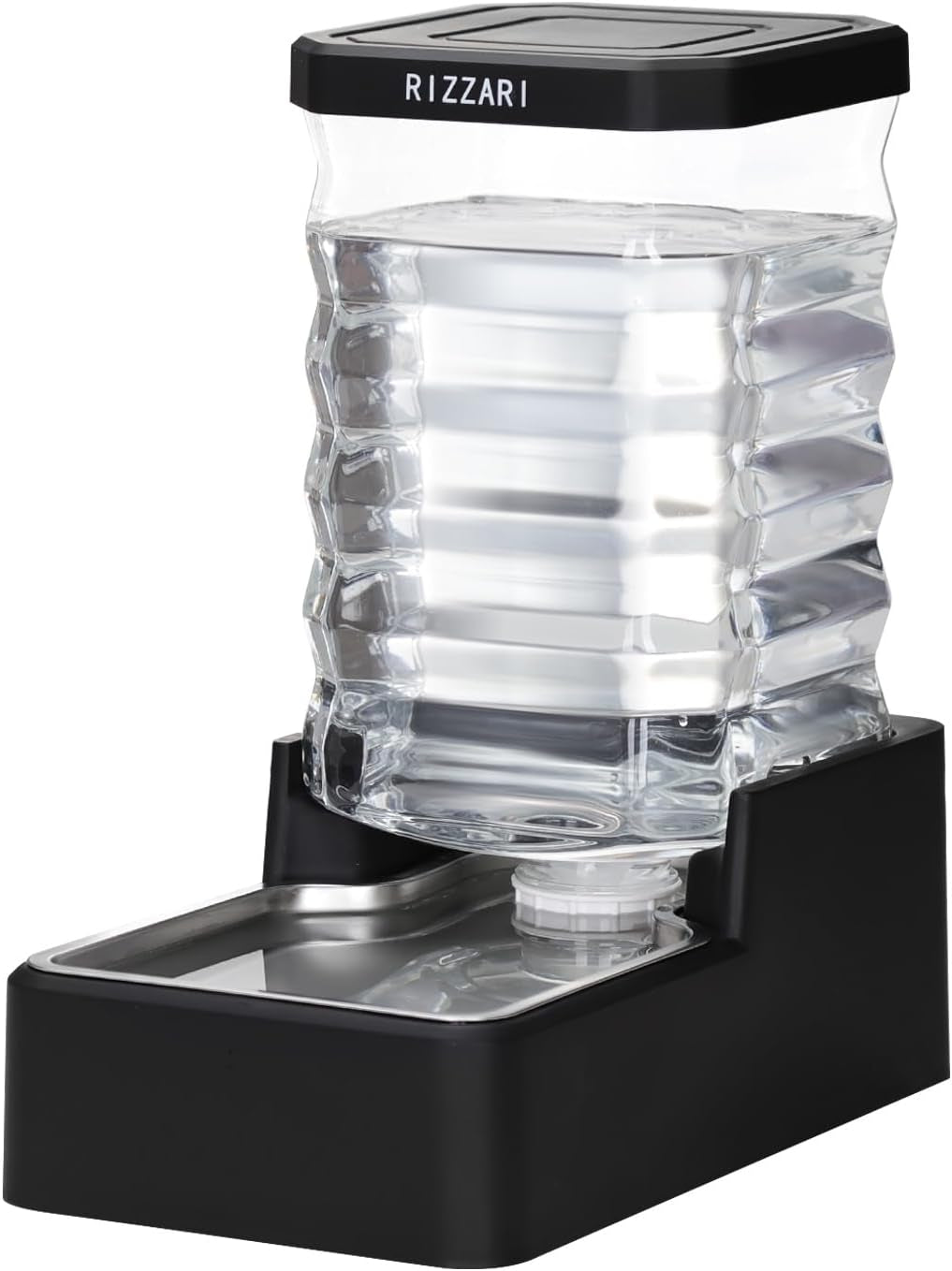 RIZZARI 2.1 Gallon Gravity Dog Water Dispenser:Filter-Free for Busy Homes