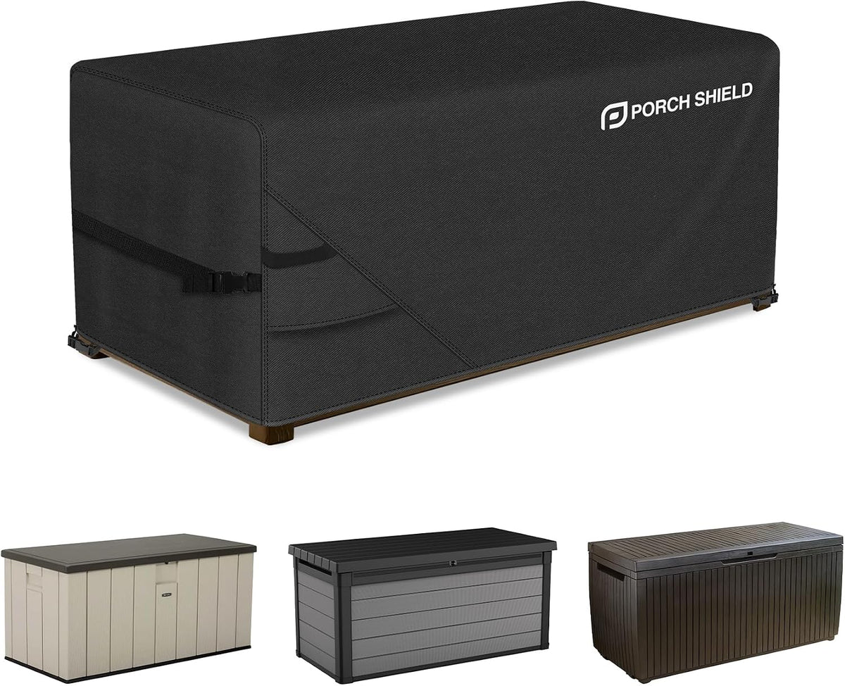 Porch Shield Patio Deck Box Storage Cover 61 X 28 X28 Inch, Black