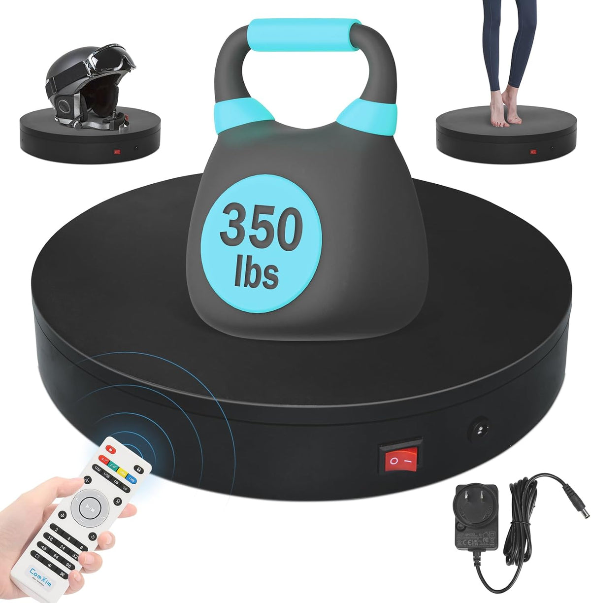 32Cm Rotating Platform, 350Lbs Capacity Motorized Electric Turntable, Heavy Duty Motorized Rotating Base, Large Motorized Rotating Display Stand,Photography Turntable for Photography,Exhibition