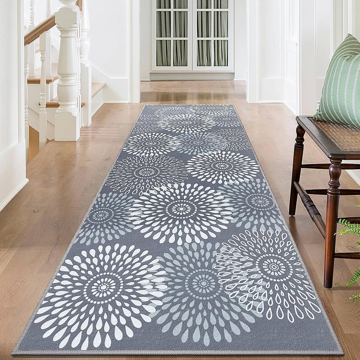 Steprite 2X6 Hallway Runner Rug, Washable Non-Slip Kitchen Rug for Entryway