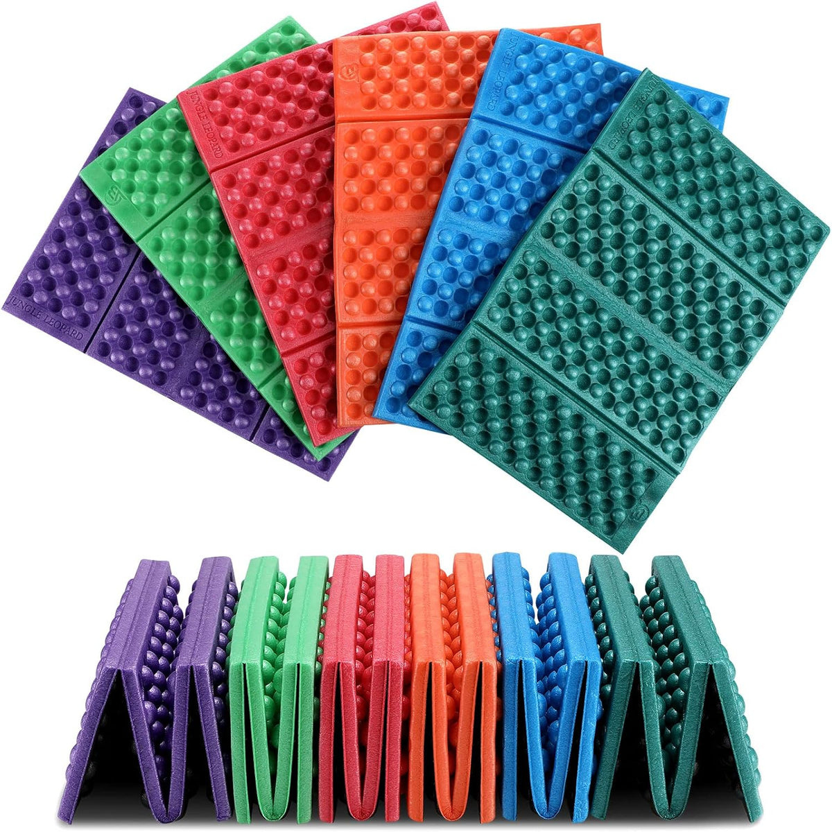 12 Pcs Camping Foam Pad for Floor Foldable Hiking Sit Pad EVA Foam