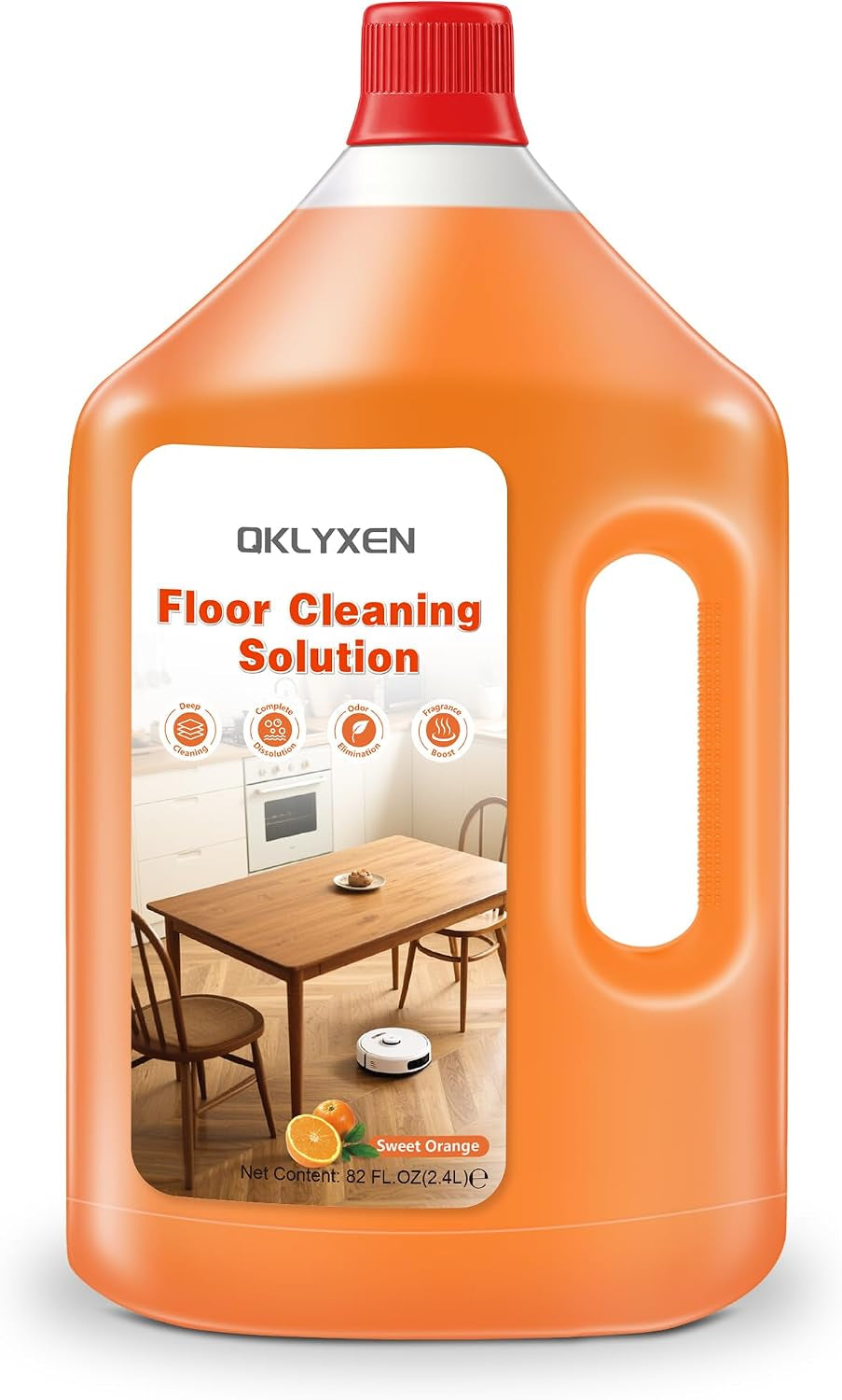 Floor Cleaning Solution Compatible with Roborock 82 FL OZ, Citrus