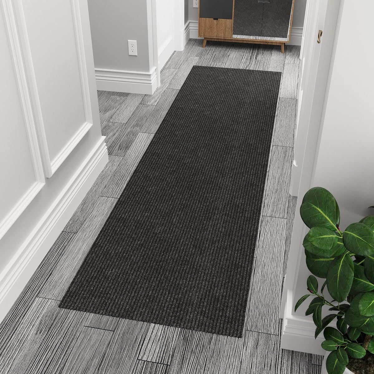 Ottomanson 2X10 Hallway Runner Rug – Non-Slip Indoor Outdoor Door Mat