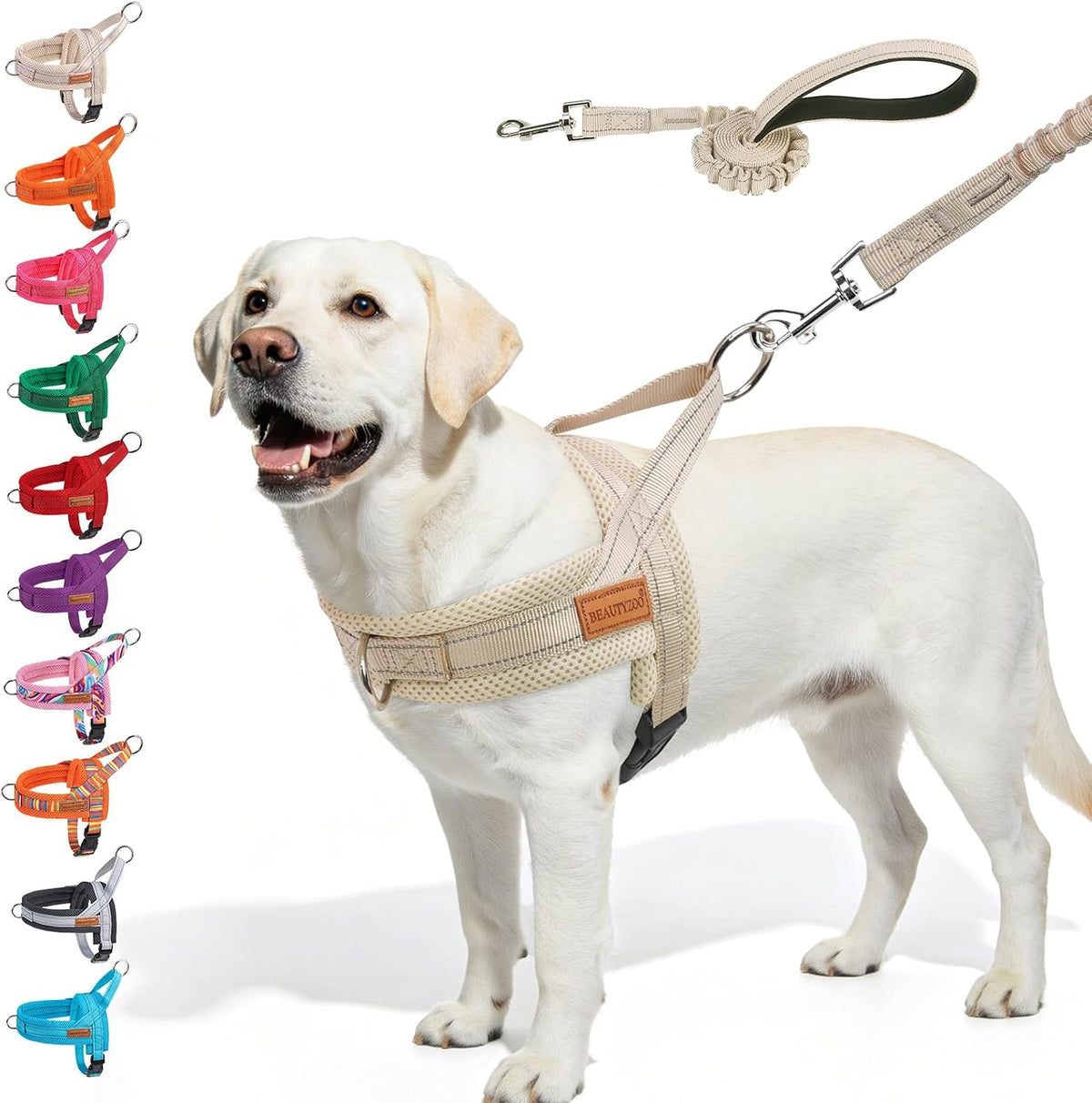 Dog Harness for Large Dogs,No Pull Step in Pet Vest and Leash Set