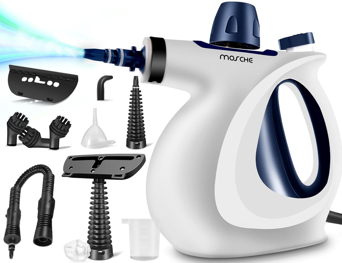Handheld Steam Cleaner with 11 Accessories, Powerful Steamer for Cleaning