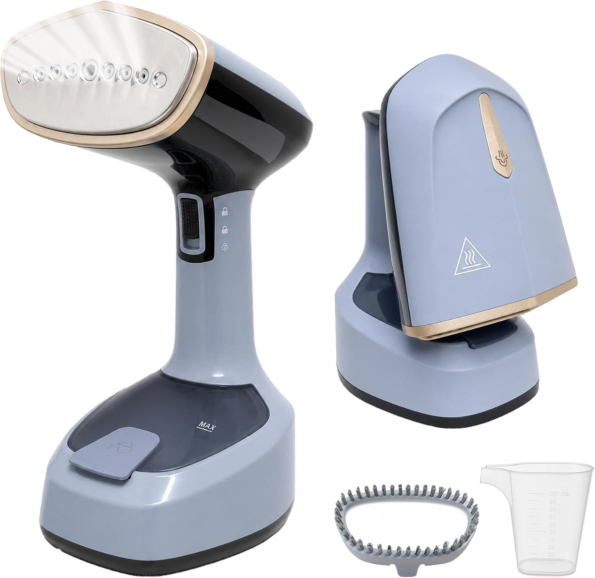 Foldable Travel Steamer for Clothes, 1200W Fast Heat-Up, Blue