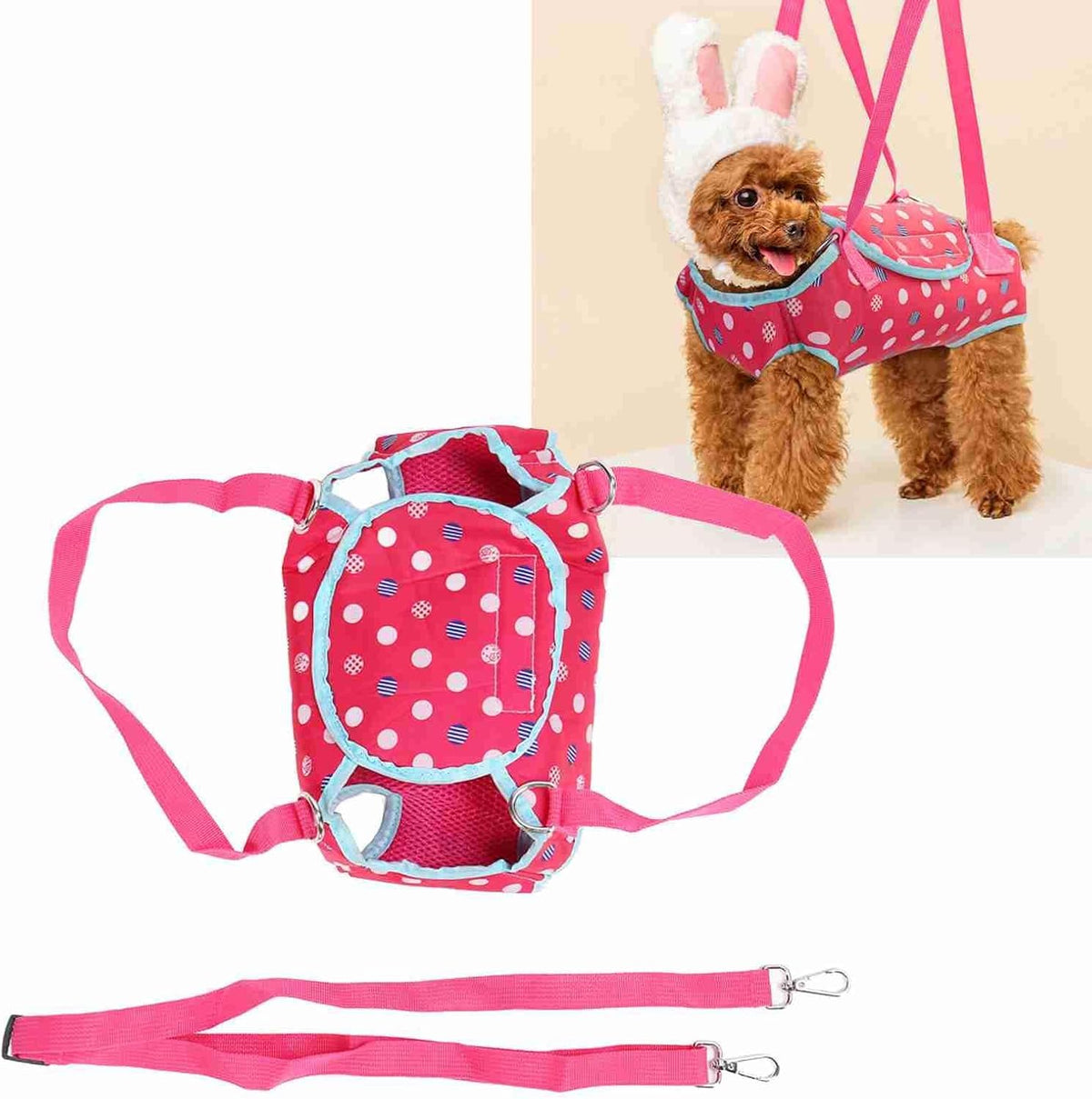 Dog Harness No Pull Breathable Pet Vest with Handle for Small Dogs (XS)