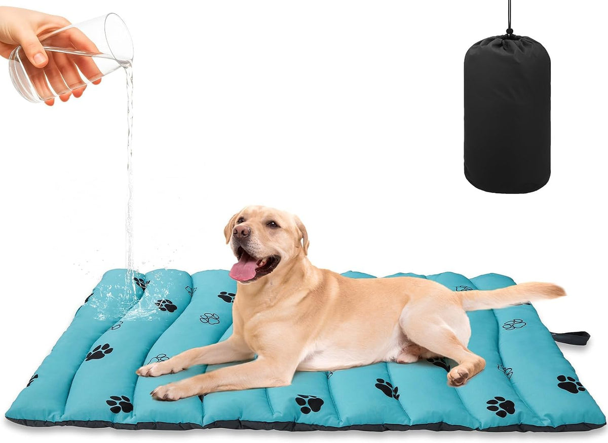 BINGPET Outdoor Travel Dog Bed, Double-Sided Waterproof Mat with Carry Bag