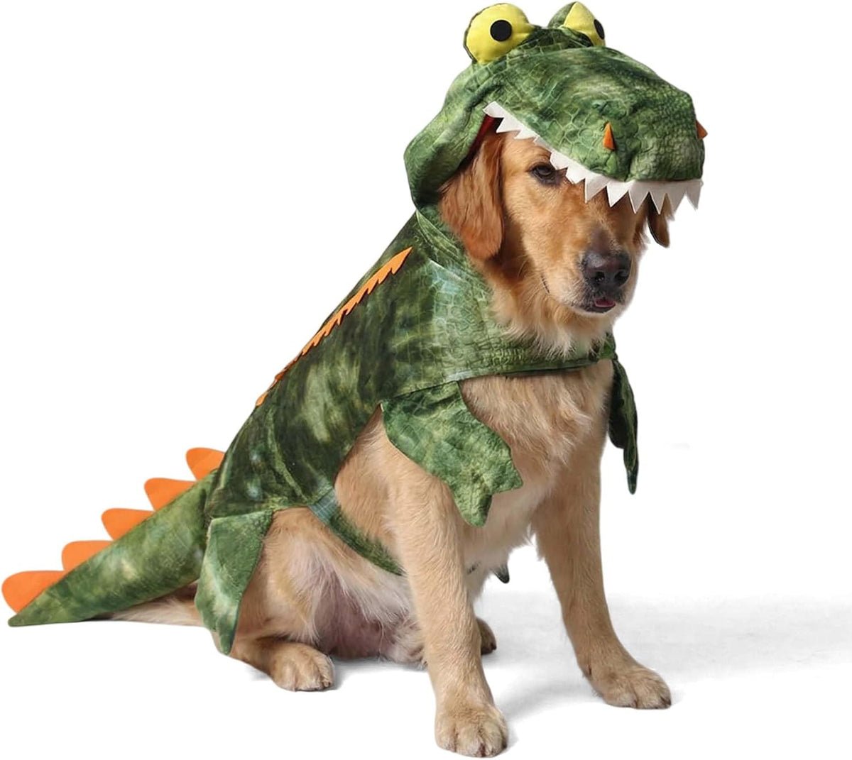 Large Dog Halloween Crocodile Dinosaur Costume Outfits Cosplay,Xl
