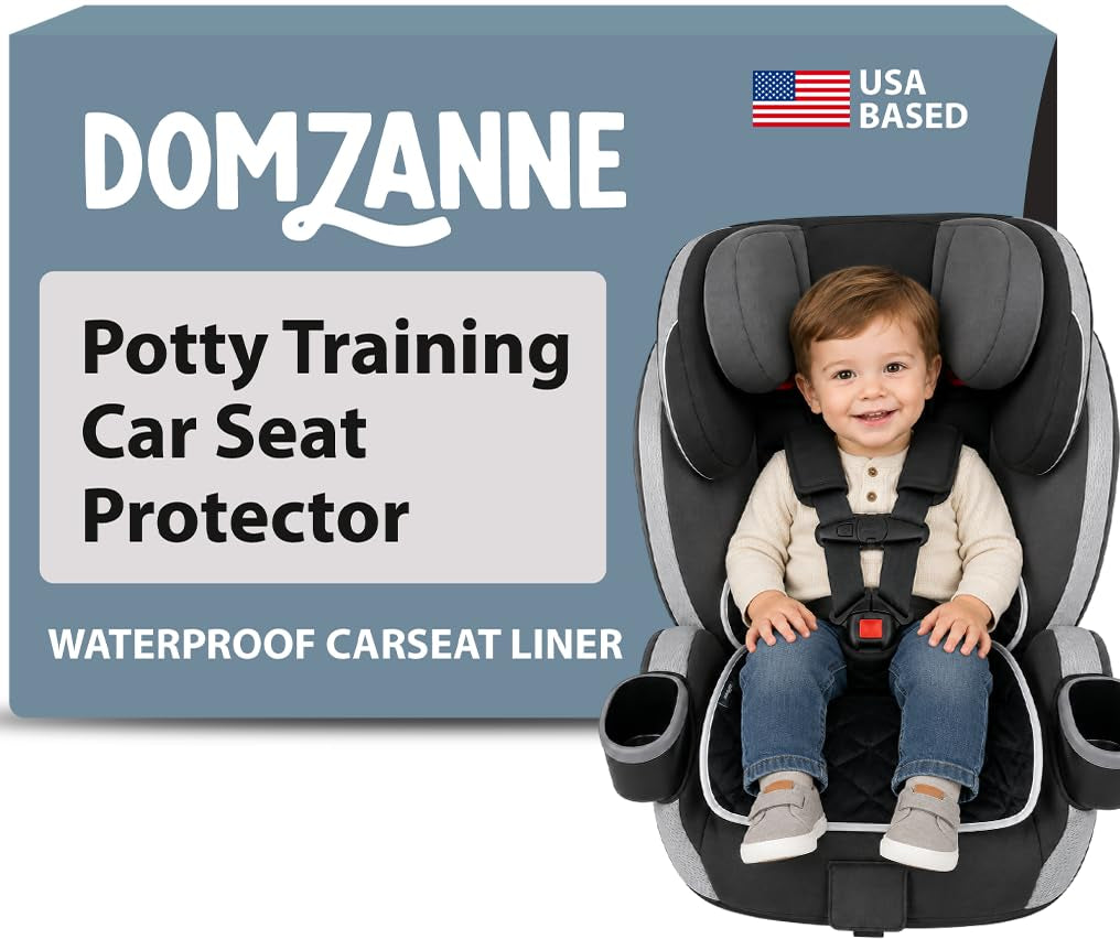 Potty Training Car Seat Protector Cover - Washable Liner Mat, 1 Pack Black