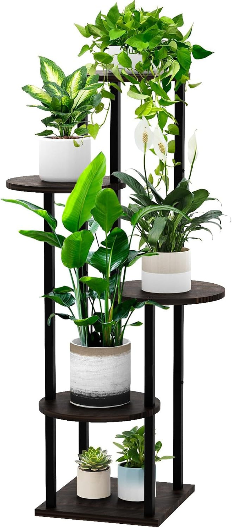 5 Tier Plant Stand Indoor Corner Tall Shelf for Multiple Plants