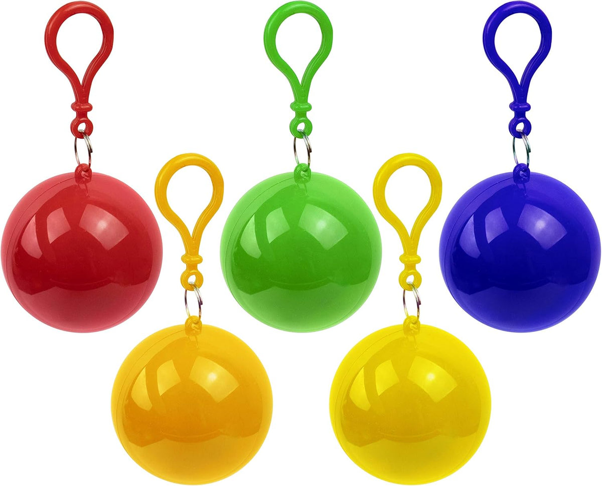 AUEAR, Portable Disposable Emergency Raincoats Waterproof Rain Poncho in a Ball for Traveling Camping Outdoor