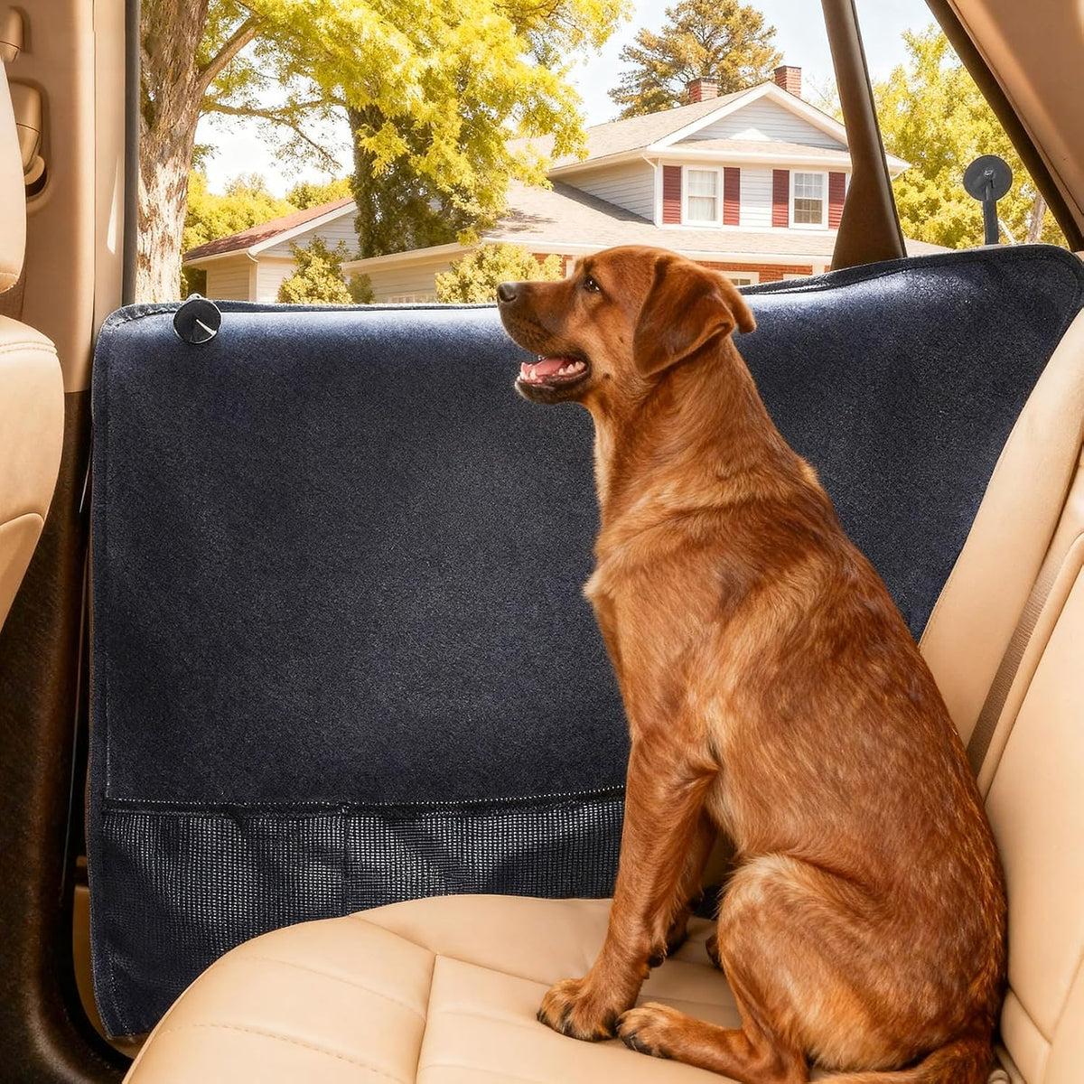 Durapower Dog Car Door Protector丨2 Pack Extra Big & Thick anti Pet Scratching Waterproof Vehicle Door Covers Guard Truck Interior Panel Safe SUV Universal 600D Black