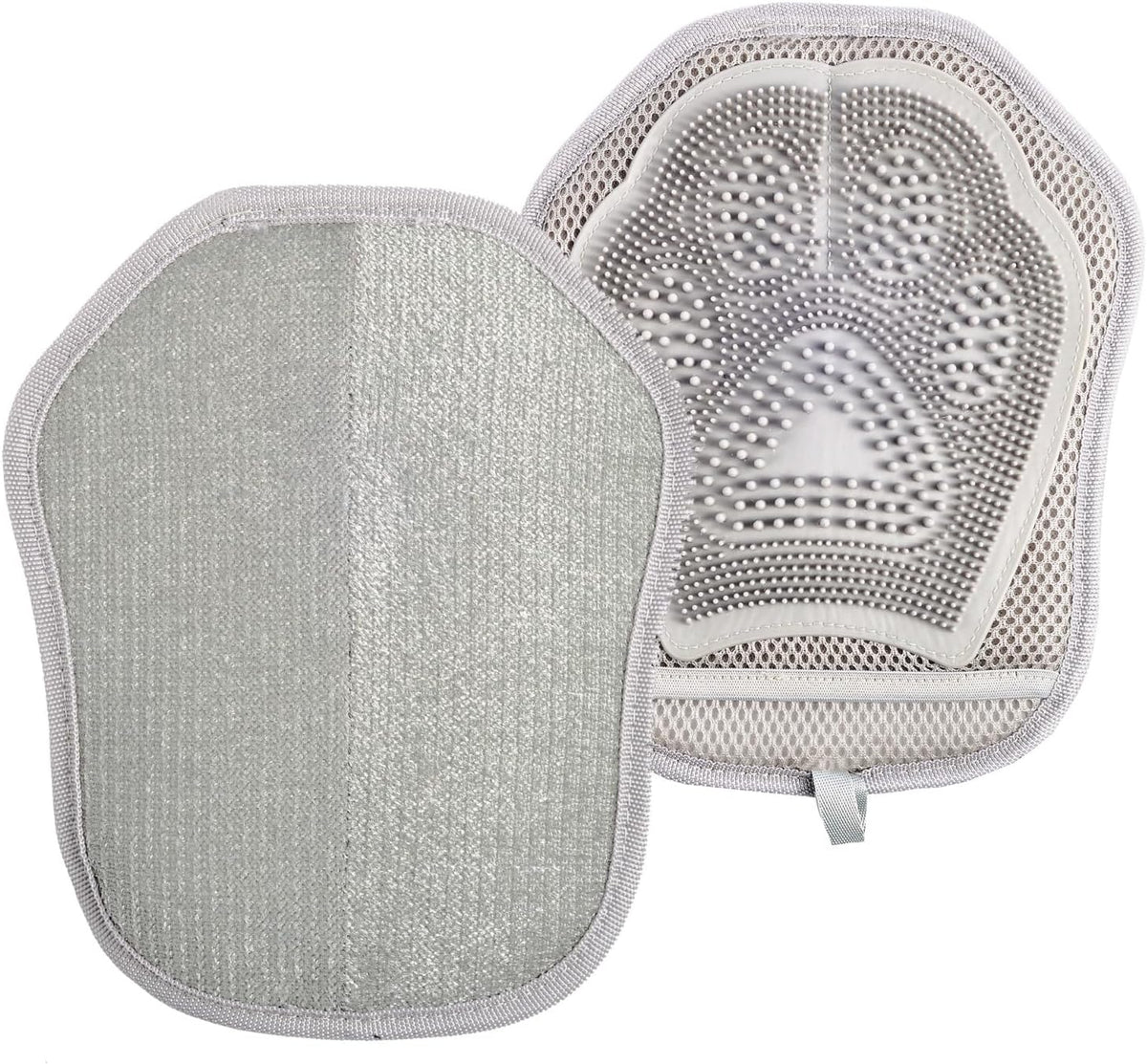 2-In-1 Pet Hair Removal Glove & Double-Sided Grooming Mitt for Dogs Cats