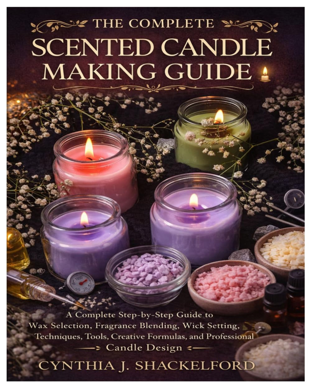 The Complete Scented Candle Making Guide: a Complete Step-By-Step Guide to Wax Selection, Fragrance Blending, Wick Setting, Techniques, Tools, Creative Formulas, and Professional Candle Design