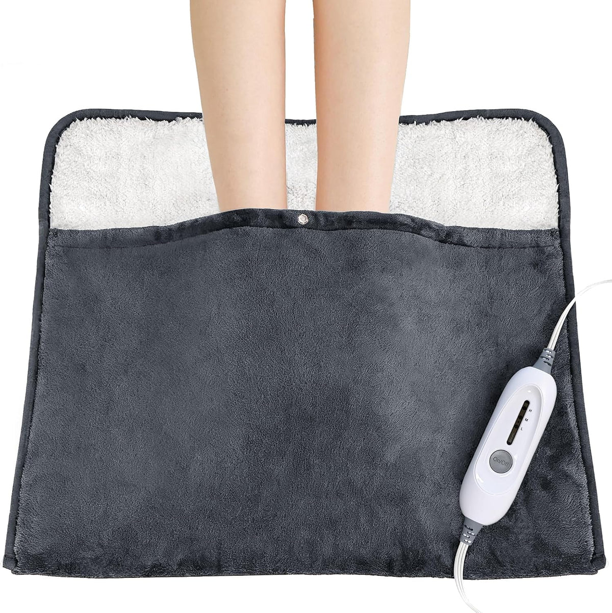 Warmmist Heated Foot Warmers, 22"×20" Electric Foot Heating Pad, Ultra Soft