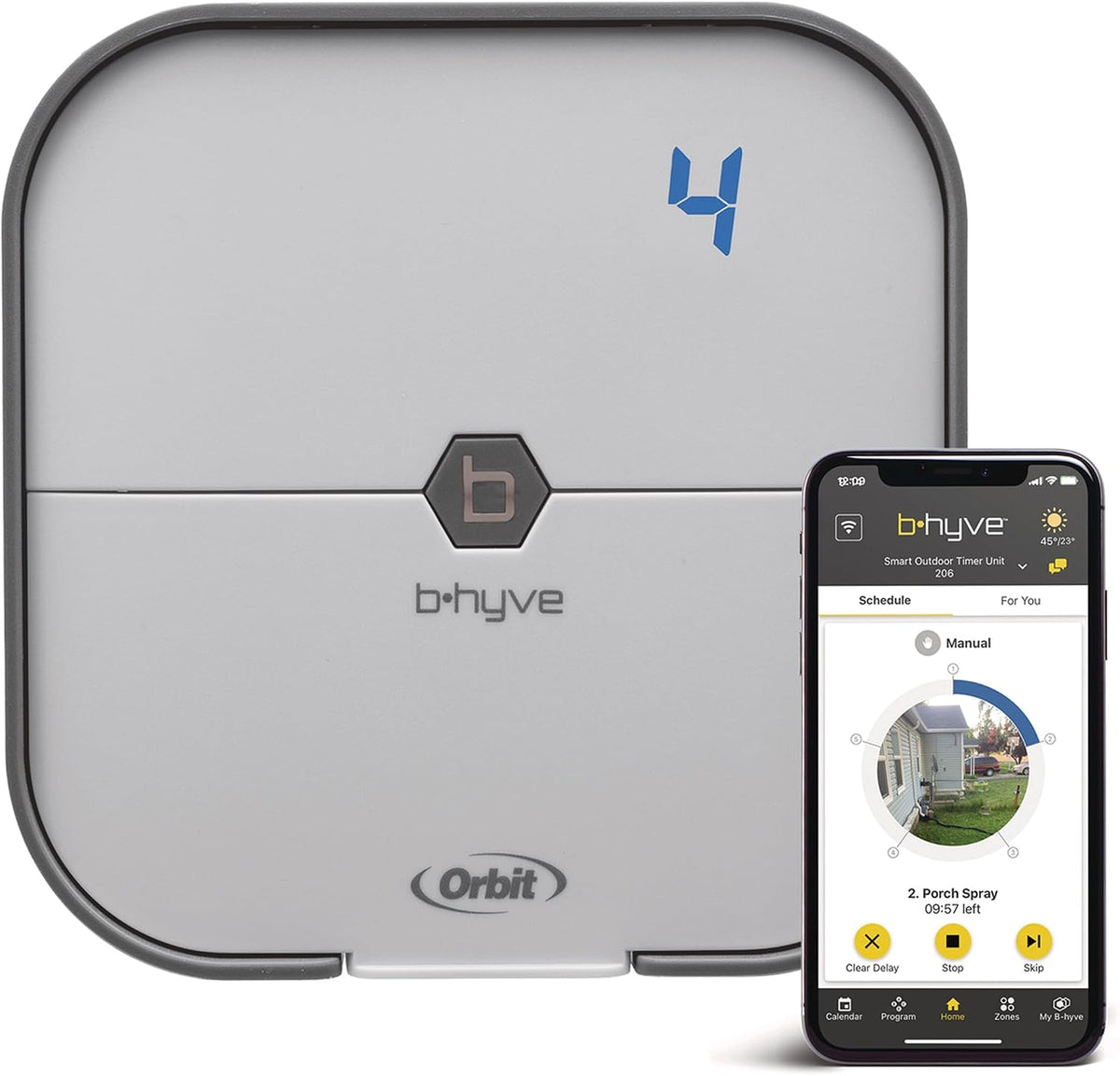 Orbit 57915 B-Hyve 4-Zone Indoor Smart Sprinkler Controller