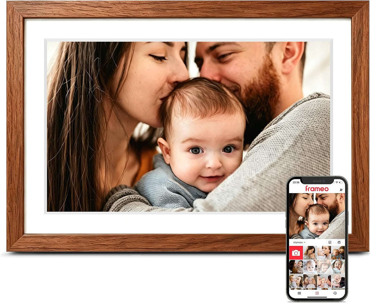 Frameo 10.1'' Wifi Digital Picture Frame, Electronic Photo Frame Slideshow