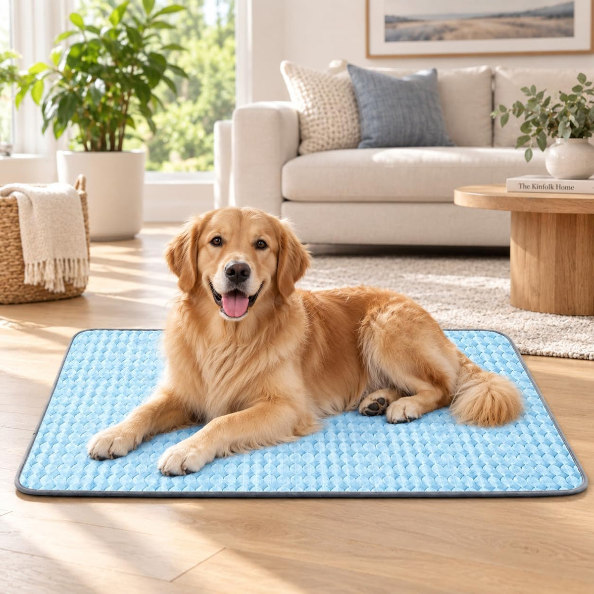 Dog Cooling Mat for Large Dogs,42"X27" Washable Cooling Crate Mat for Dogs & Cats
